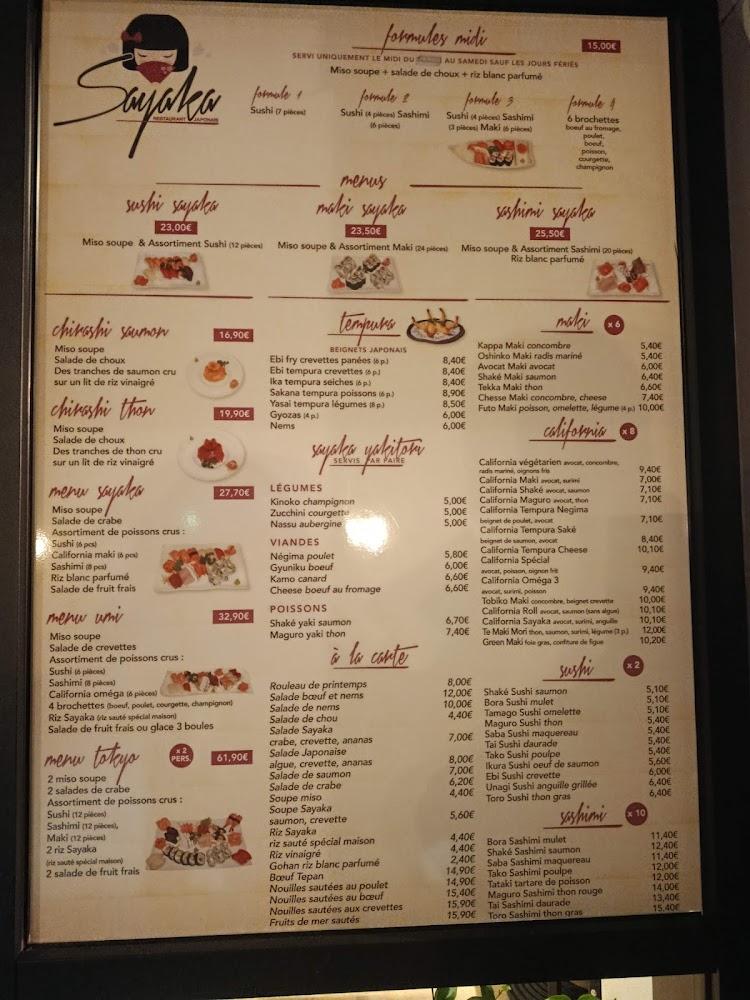 Sayaka - Menu Image 3